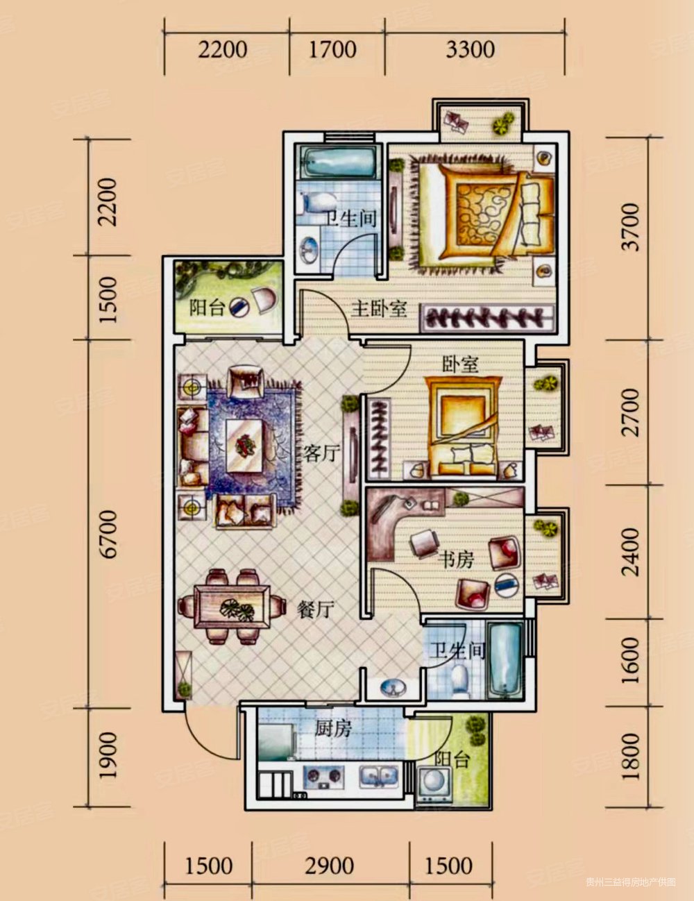 花果园m区3房精装全齐产权满二接受按揭地铁口随时看房