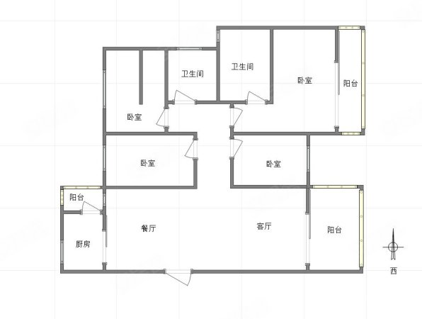 荣盛锦绣南山(C区)4室2厅2卫114.22㎡西北105万