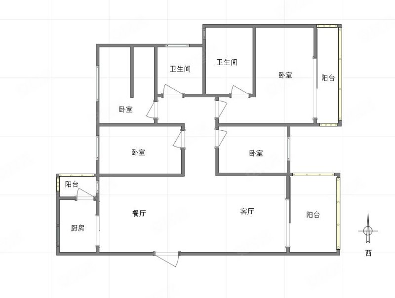 荣盛锦绣南山(C区)4室2厅2卫114.22㎡西北105万