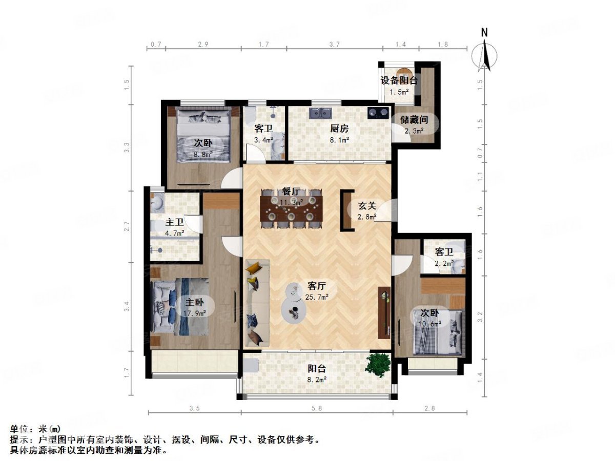 金科碧桂园博翠府3室2厅3卫13962㎡南570万