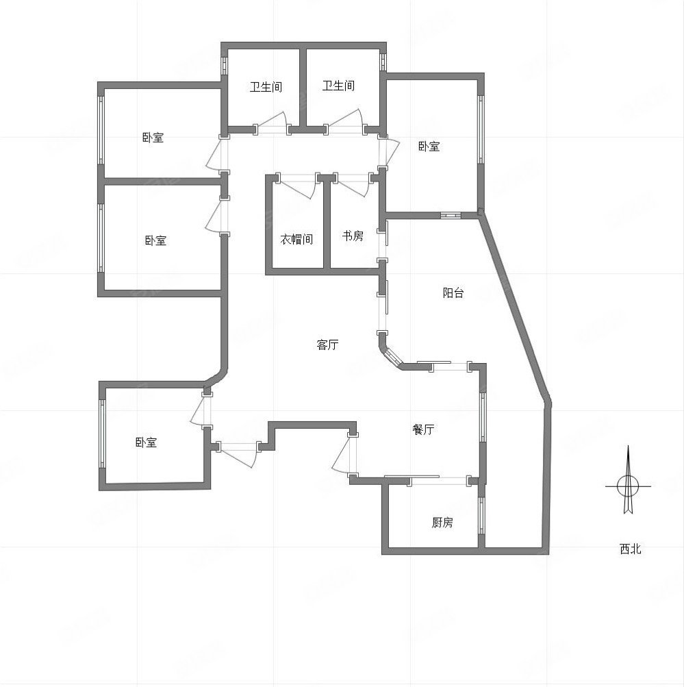 龙湖揽境4室2厅2卫165㎡南302万