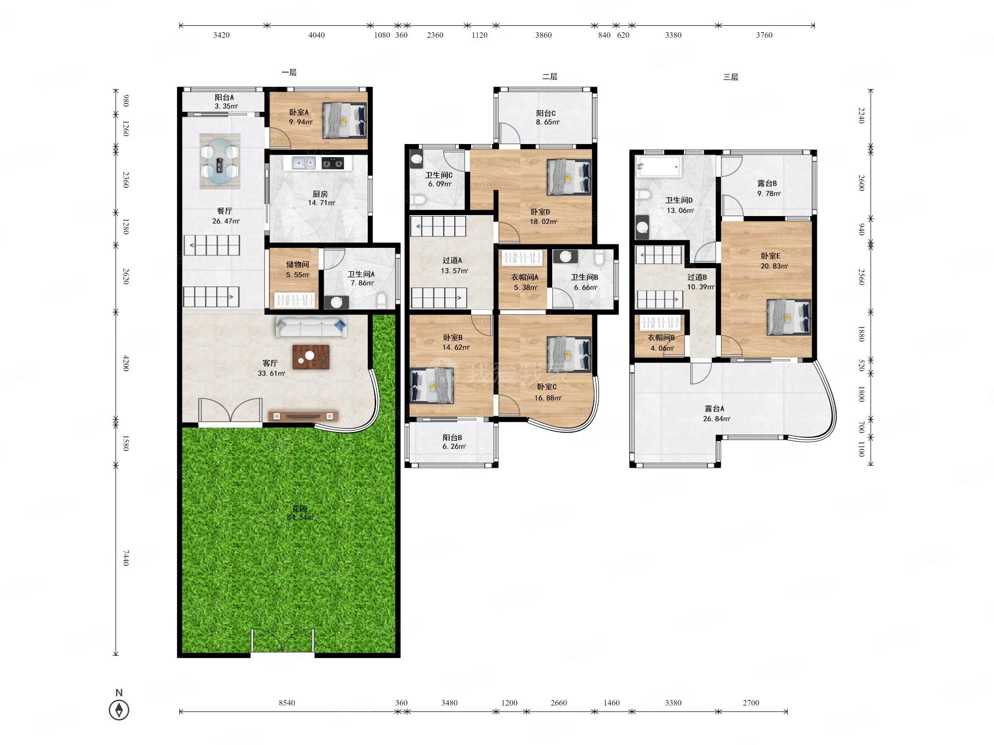 转塘樱花小筑5室2厅