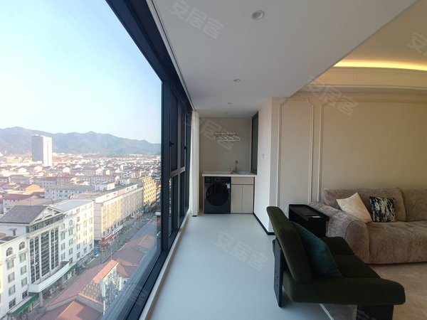 金华东阳横店横店南江府南江府高楼层边套3室，奶油风装修，包物业宽带费，看房有密码出租房源真实图片