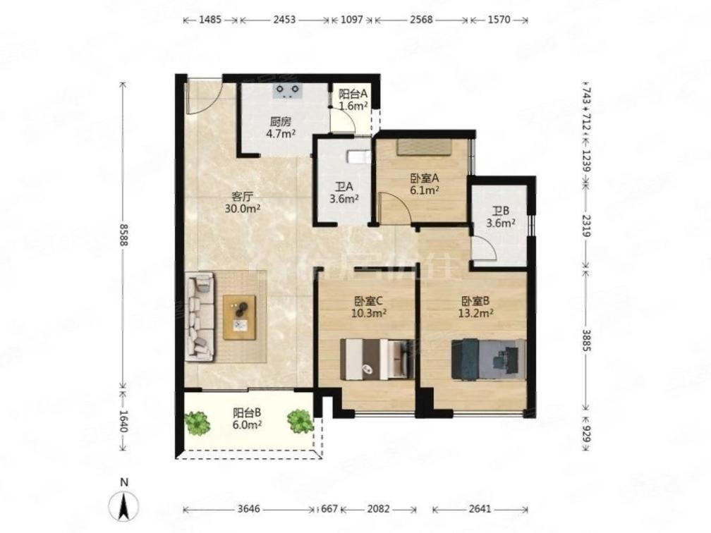 佛山房产网>佛山二手房>禅城二手房>张槎二手房>融创望江府>