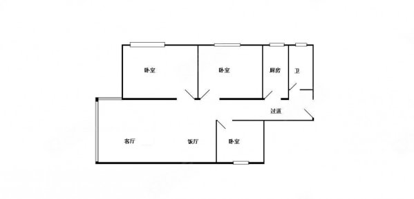 新燕花园3室2厅1卫76.13㎡南北333万