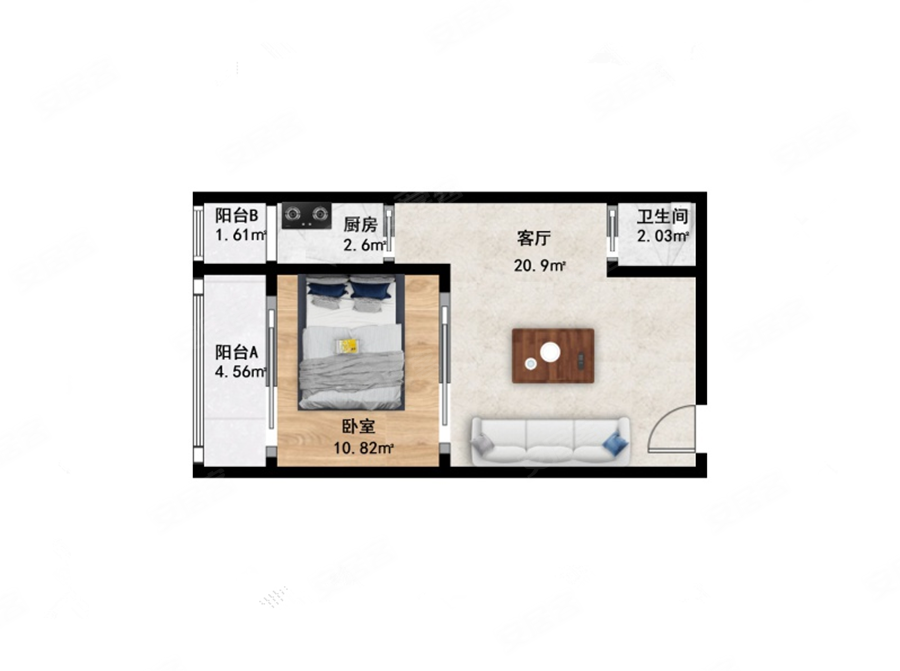 新壁街18号院1室1厅1卫49.86㎡西572万