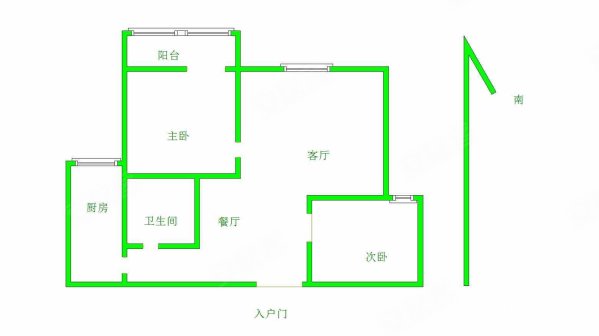 福利巷小区2室2厅1卫99.86㎡南北63.8万