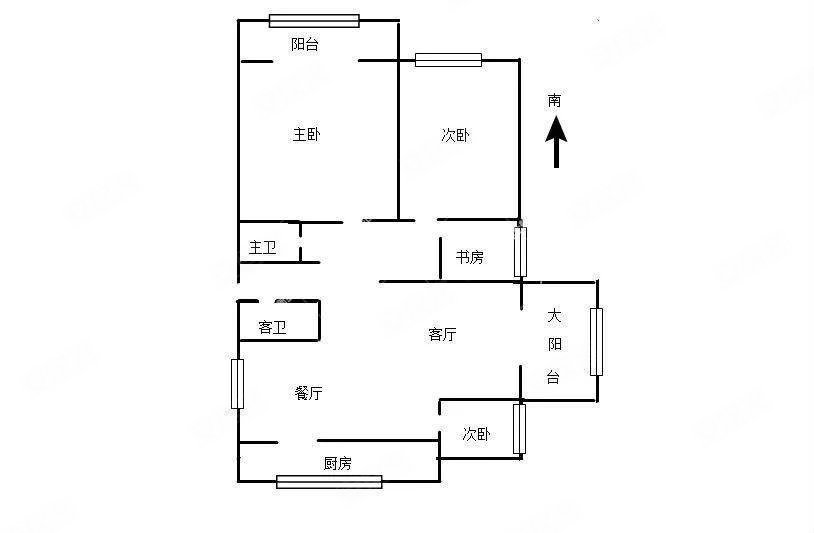 栗树头住宅区4室2厅2卫124.4㎡南北222.9万