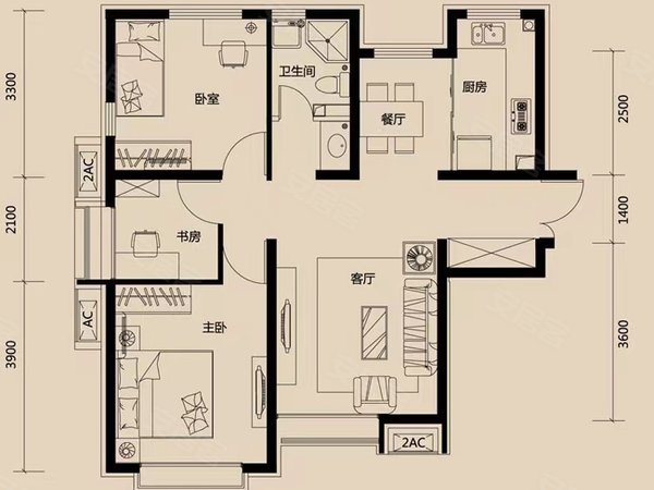 长治潞州八一广场中宏时代城区一中,英雄街小学,市医院,中宏时代,精装