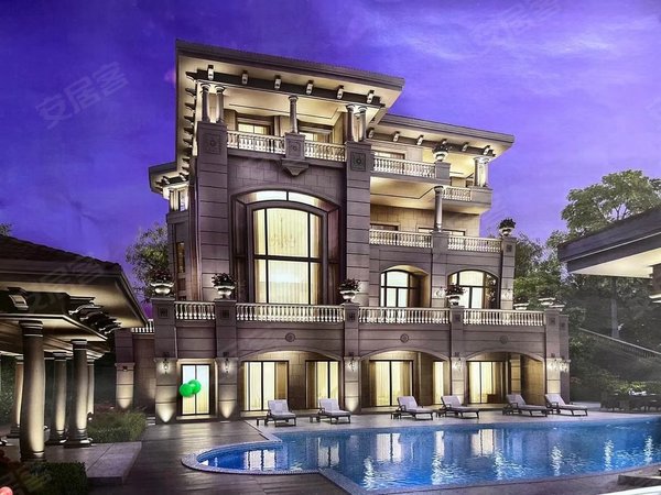 深圳深圳周边东莞观澜湖长堤(别墅)占地1000平,四层超高使用面积,豪华