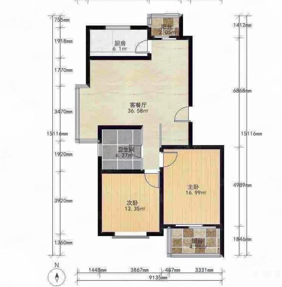 紫晶南园二手房,440万,2室2厅,1卫,102.33平米-上海安居客