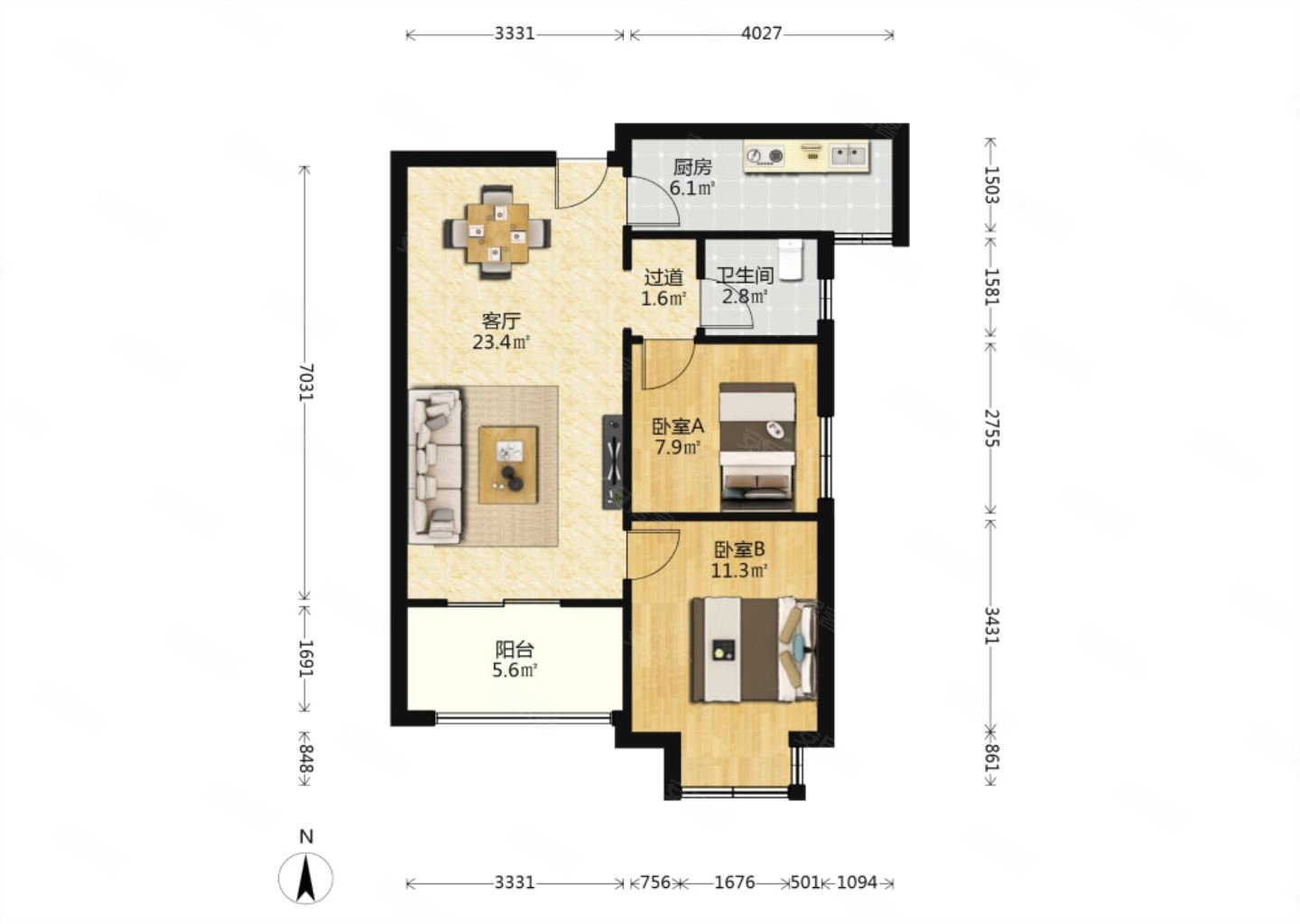 满堂悦moma 带电梯 近地铁 朝向好 小区新 精装修