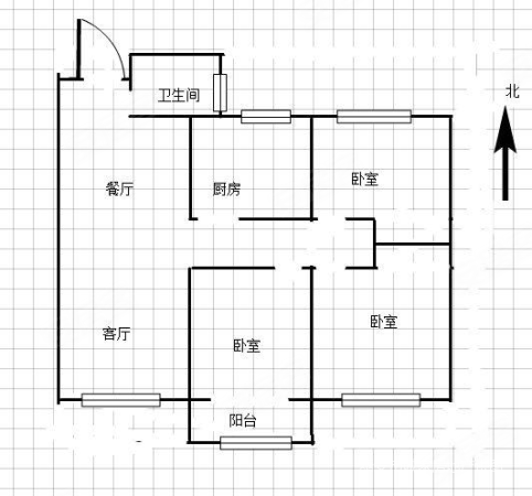 安居金域缇香3室2厅1卫101㎡南北76万