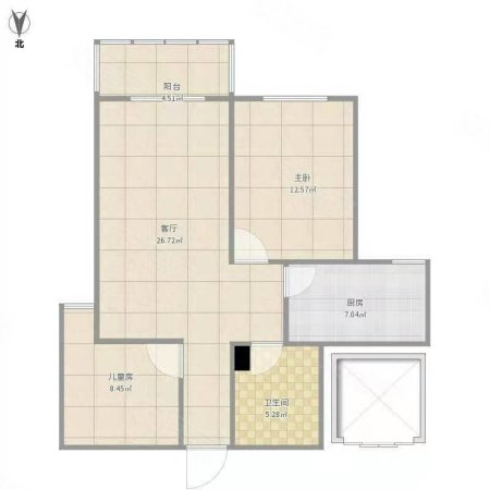 在水一方(垫江)2室1厅1卫72㎡东32.8万