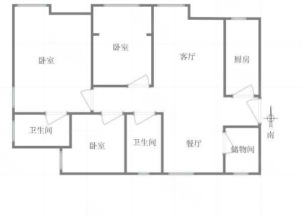 保利港湾国际3室2厅2卫134.1㎡南北120万