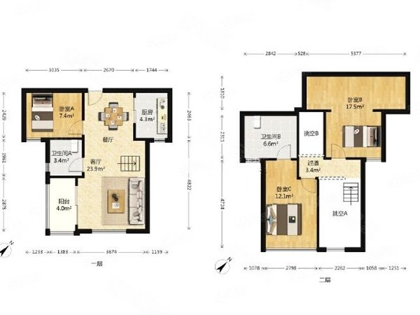 【多图】同创誉城,南村镇租房,同创誉城 三房 复式 地铁口 业主初次放