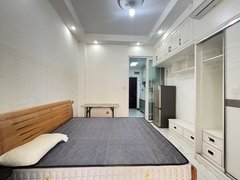 武汉蔡甸蔡甸周边一米八大床，有阳台的电梯房，家电齐全拎包入住，有钥匙随时看房出租房源真实图片