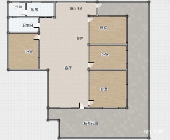 梅花村小区4室2厅2卫97㎡南北610万