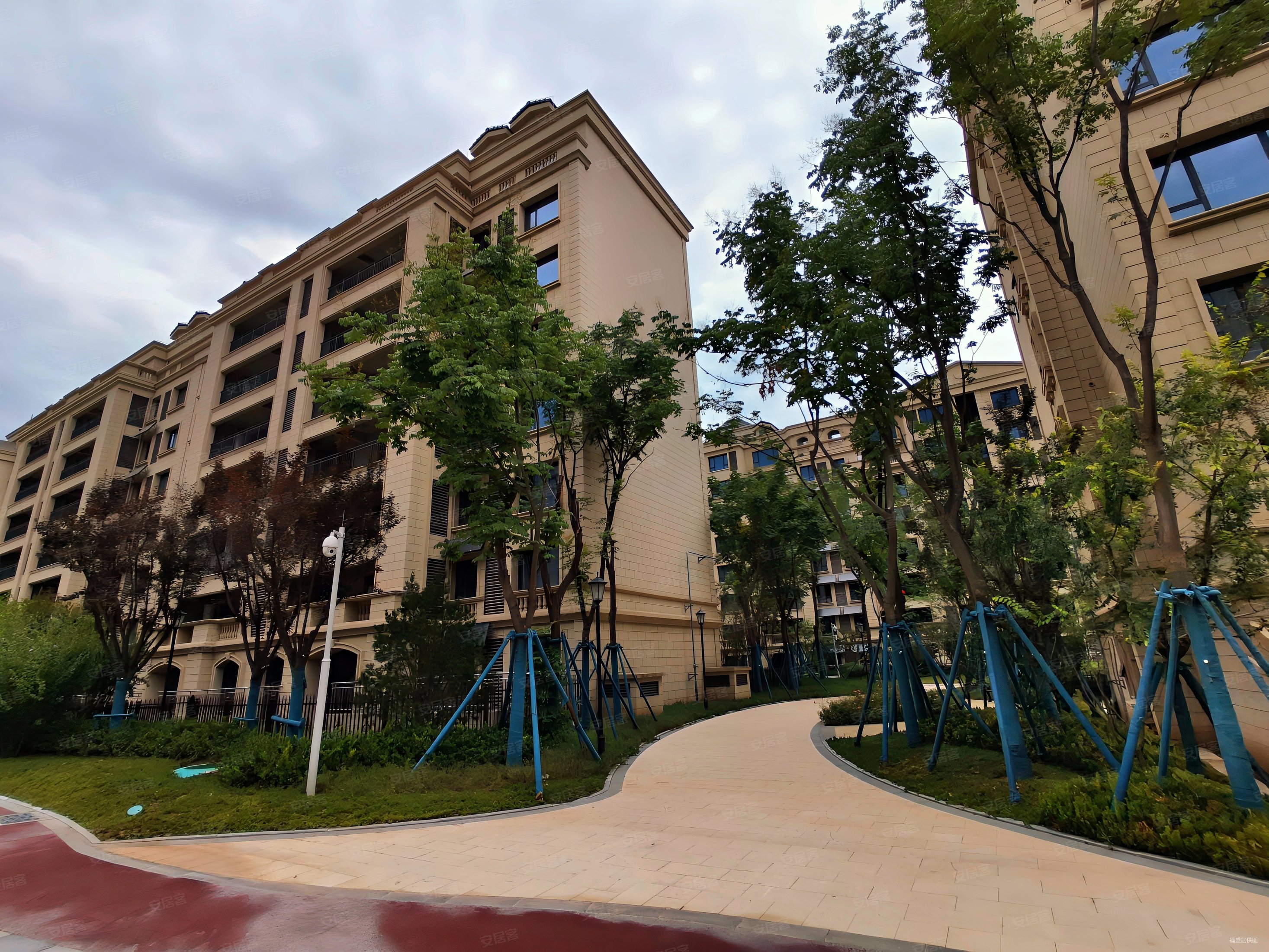 航天大道 山水美术 花园叠拼别墅 六室四厅四卫 地铁口现房,山水美树