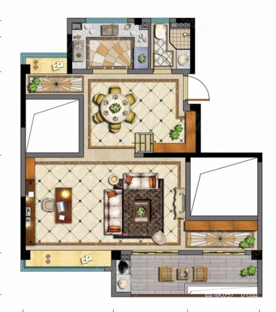 柳岸花园2室2厅1卫92㎡南北119.9万