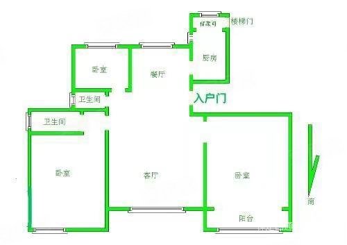 东湖印象3室2厅2卫137.36㎡南北156万