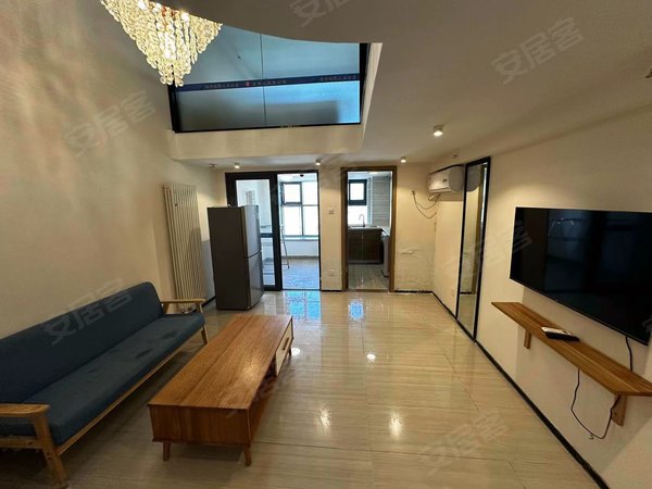 济南历城王舍人恒大城(商住楼)可短租三个月,精装复式公寓,下楼地铁口