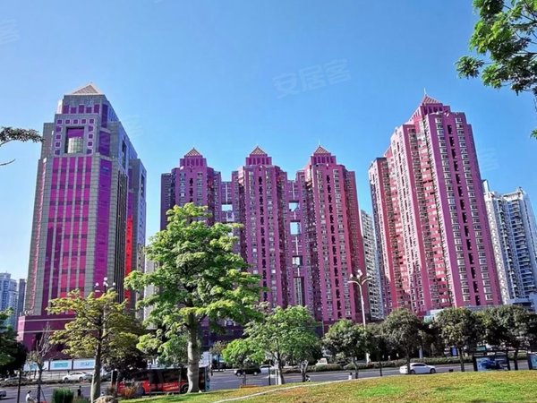 深圳福田福田中心区中银花园中银花园南向精装复式出租,家私家电齐全