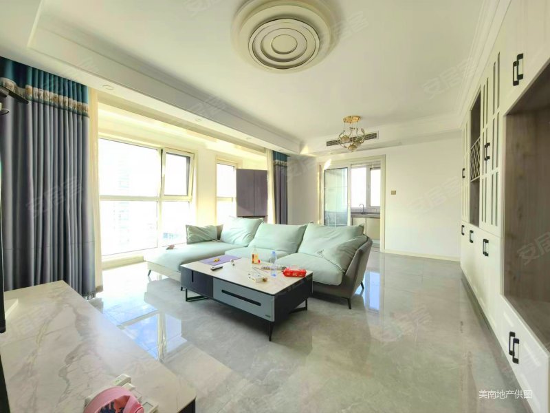 精装三室,全屋定制,全明户型,绿城岘山花城,紧靠即墨二中