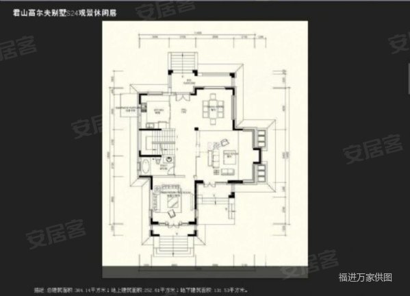 君山别墅5室3厅3卫358㎡南北850万