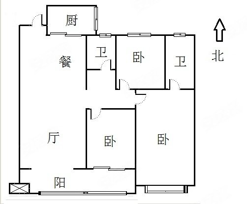 正东凯旋豪庭3室2厅2卫130㎡南北69.8万