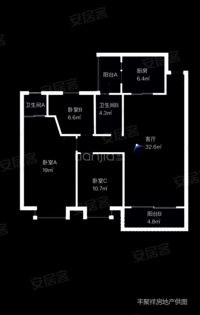 拱北银石雅园11中16小电梯三房二卫精装修
