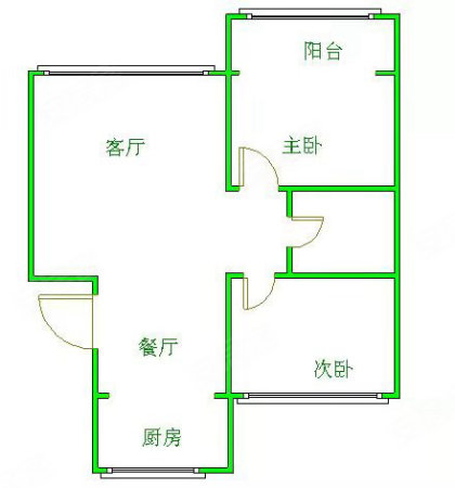 锦馨花园2室2厅1卫74㎡南北26.5万