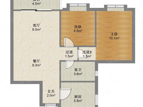 【多图】中颐海伦堡御院,桥南租房,桥南海伦堡御院 电梯两房高层南向