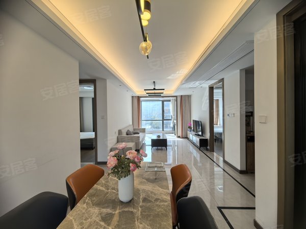 金华婺城湖海塘金地湖塘月色花园金地湖塘月色 豪装三房 家具家电齐全 南门双阳台 可拎包入住出租房源真实图片