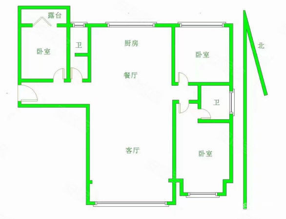 爵仕山3室2厅2卫117㎡南北78万