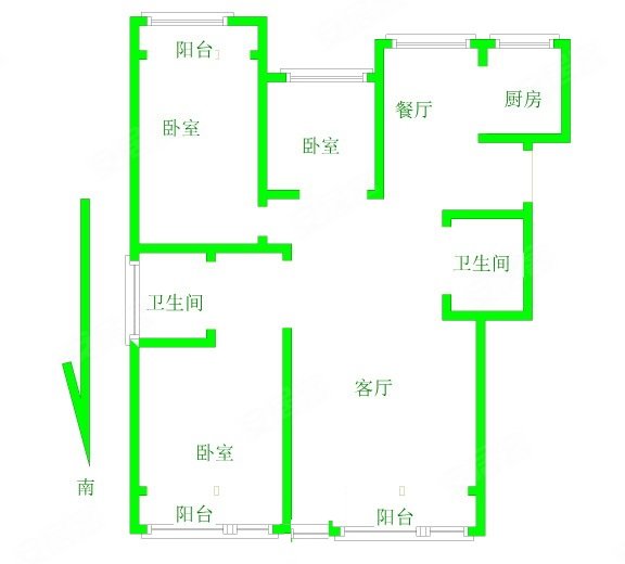 金泰丽湾悦栖山3室2厅2卫140.32㎡南北496万