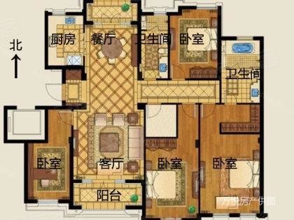 海尔绿城玫瑰园4室2厅2卫216㎡东南1150万