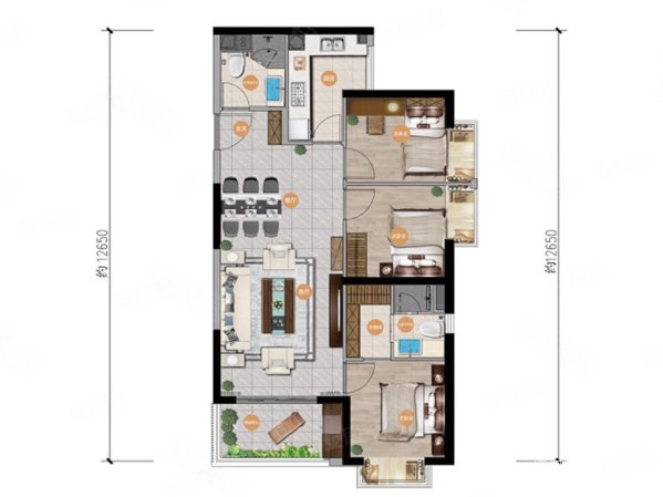 精装现房)西南联大!依云国际