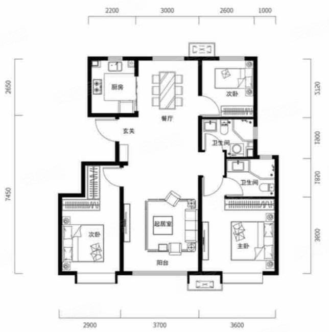 瞰海轩 小区新 南向采光好 双卫生间滨海城区