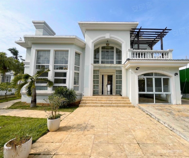 海口西海岸中心位置独栋别墅出售 335平6房 近千平占地,黄金海岸花园