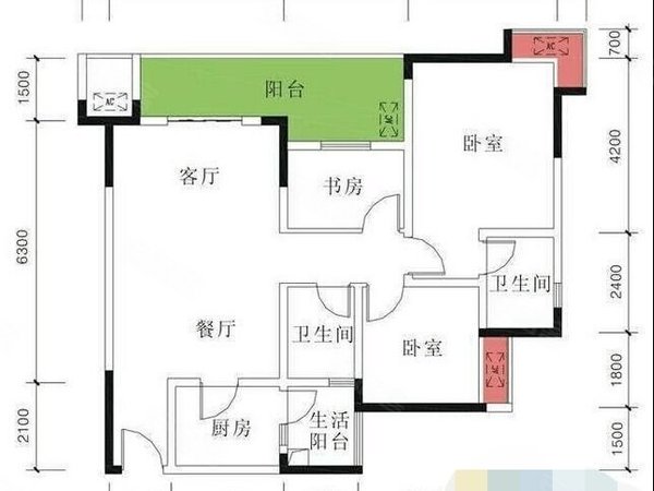 七彩华府 3室2厅2卫 113平 配套齐全 电梯房,九龙坡租房-重庆58安居客
