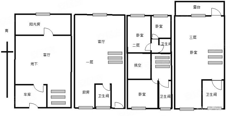 普罗旺斯(别墅)7室4厅4卫344.91㎡南北420万