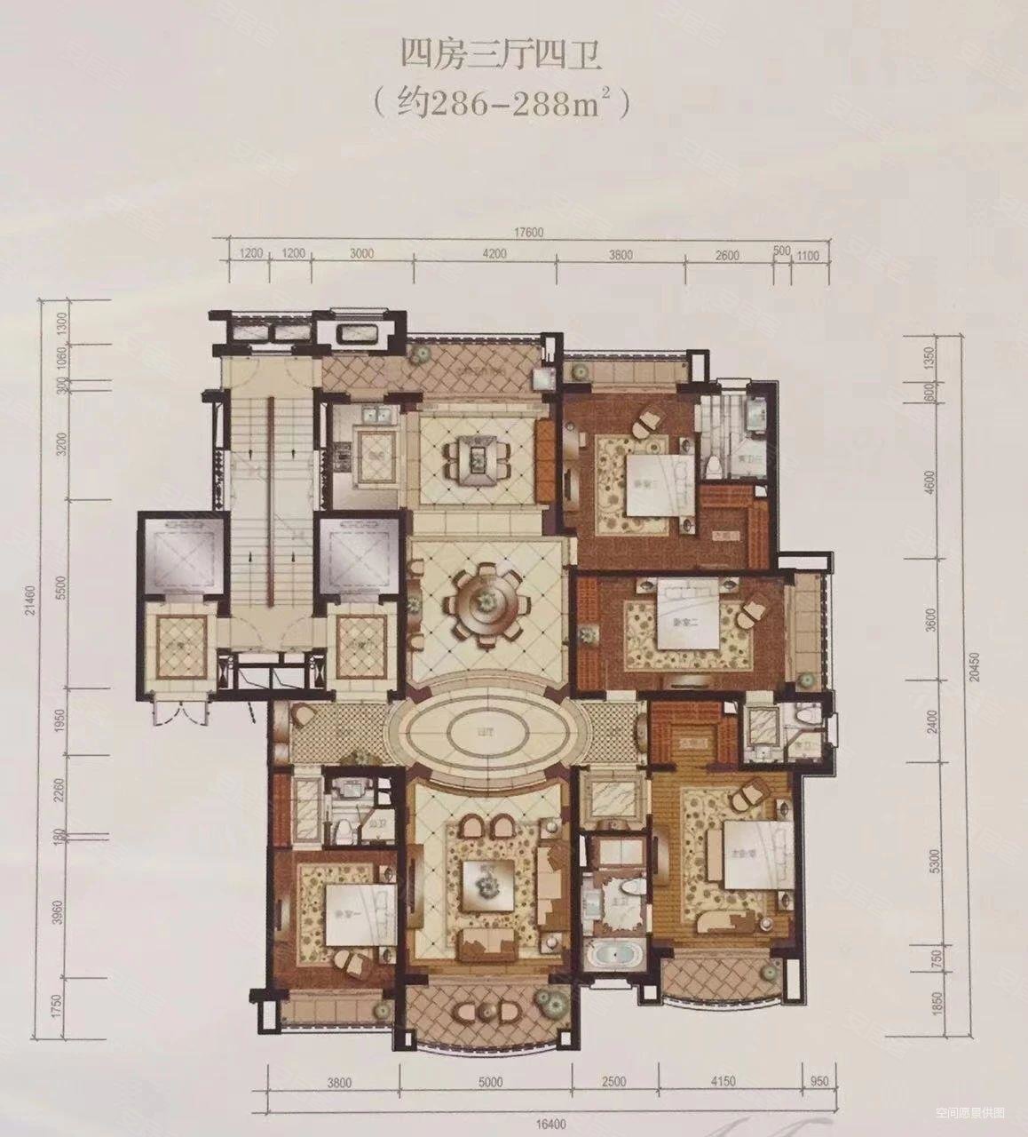 4米,铂雅苑二手房,546万,3室2厅,3卫,245平米-成都安居客