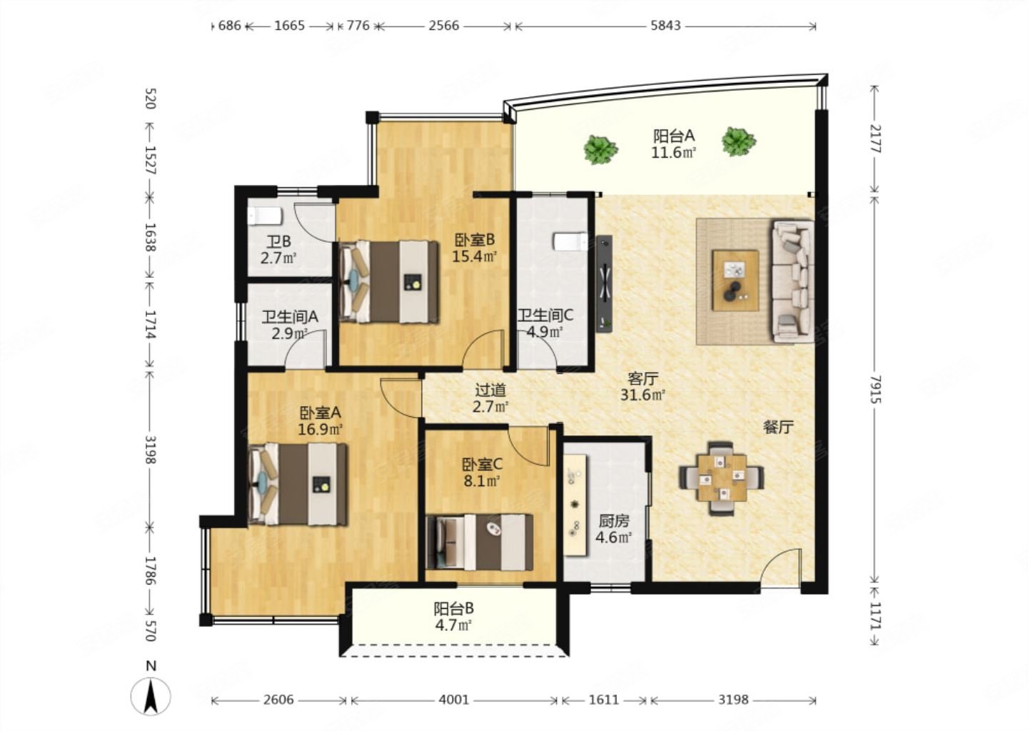 商业配套齐全 南向采光好 出行方便 产权清晰 近地铁,华森公园首府