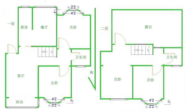 海江公寓4室2厅2卫168㎡南北620万