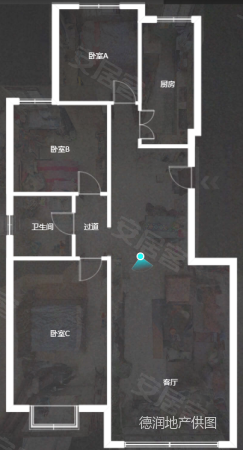 京能天下川(公寓住宅)3室2厅1卫120㎡南北159万
