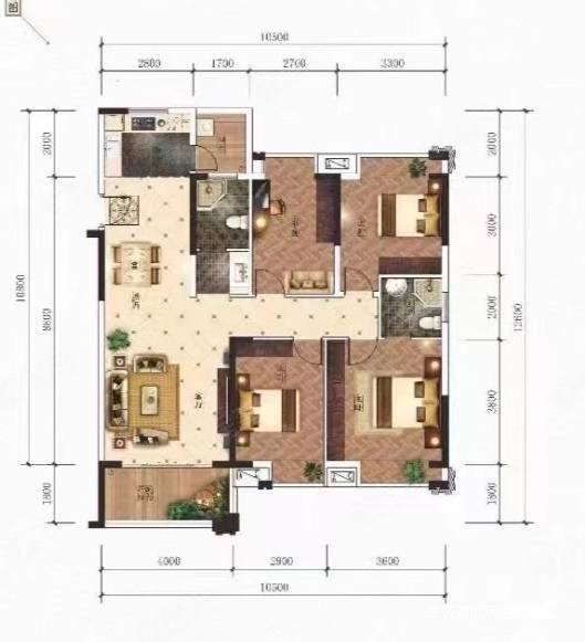 福桂金府大院4室2厅2卫130.67㎡南71.9万