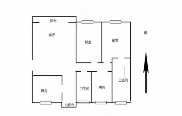 电建洺悦府(二期)3室2厅2卫105㎡南北275万