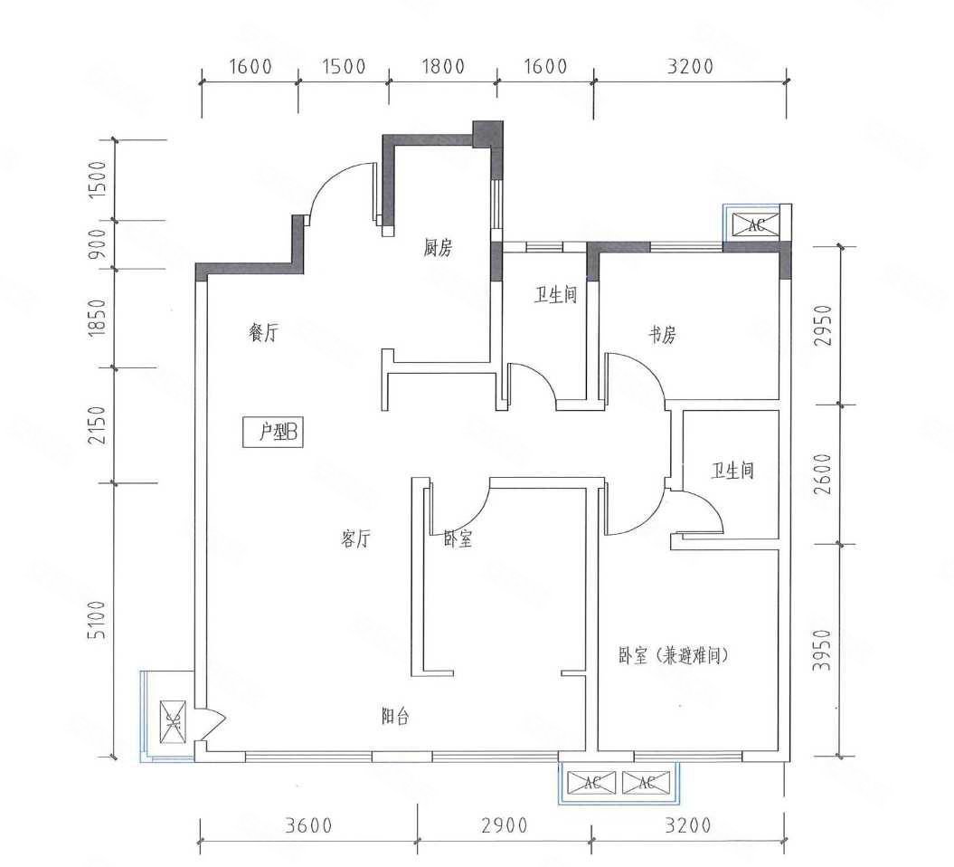 丰县金地首府户型图图片