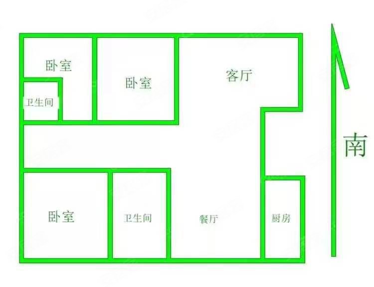 亿利城文澜雅筑3室2厅2卫158.99㎡南北400万